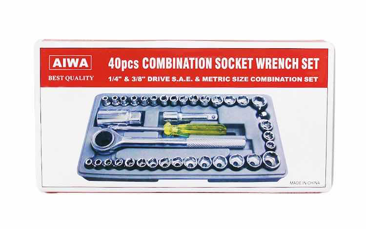 40pcs combination deals socket wrench set